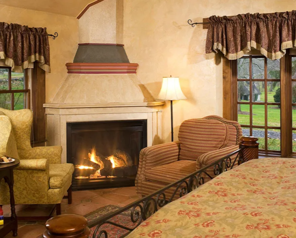 Fall Cottage Fireplace at our West Virginia Bed and Breakfast