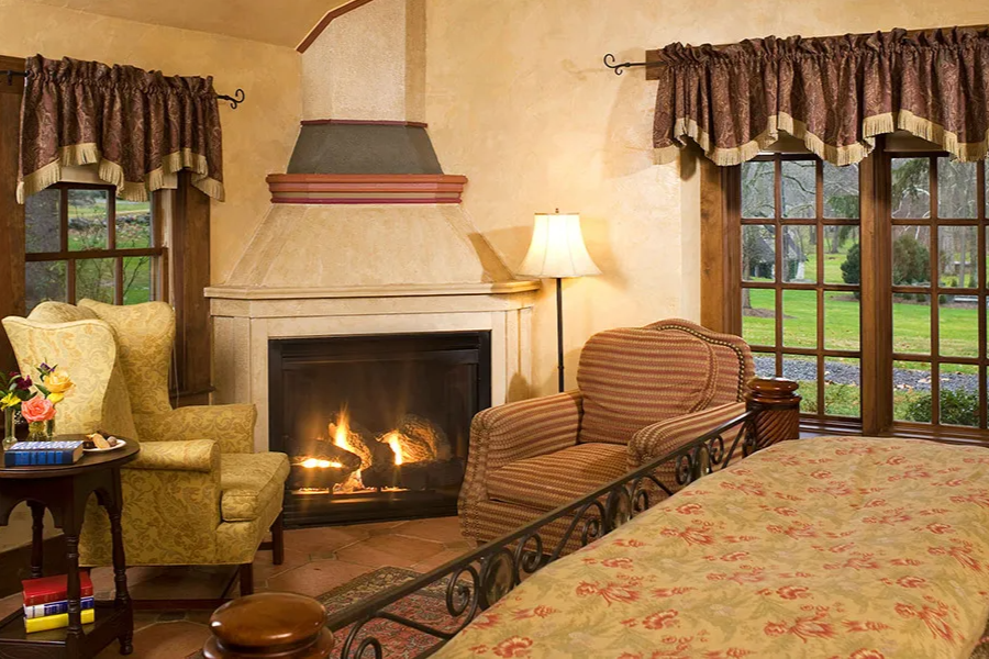 Fall Cottage Fireplace at our West Virginia Bed and Breakfast