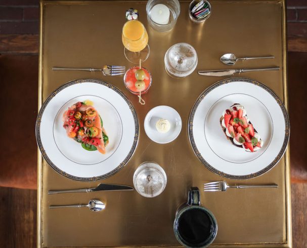 Breakfast at West Virginia inn table setting
