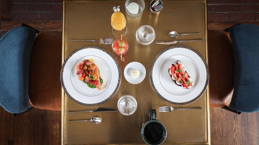 Breakfast at West Virginia inn table setting